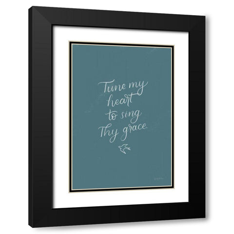 Sunday Hymn II Black Modern Wood Framed Art Print with Double Matting by Thorns, Becky