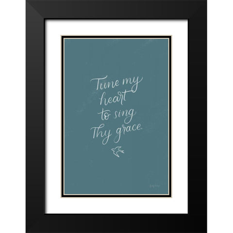 Sunday Hymn II Black Modern Wood Framed Art Print with Double Matting by Thorns, Becky