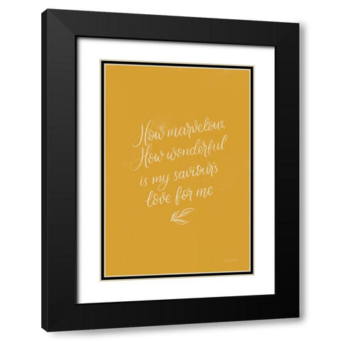 Sunday Hymn V Black Modern Wood Framed Art Print with Double Matting by Thorns, Becky