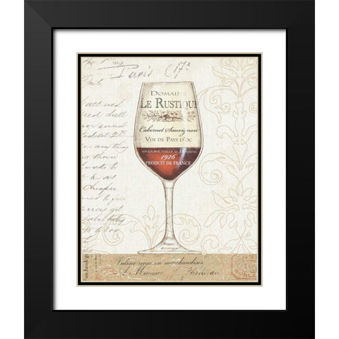 Wine By the Glass I Black Modern Wood Framed Art Print with Double Matting by Brissonnet, Daphne