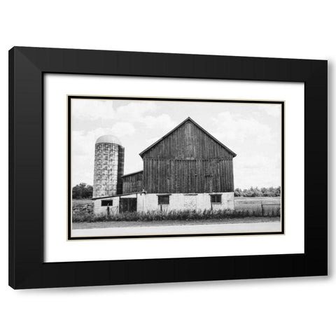 Weathered III BW Black Modern Wood Framed Art Print with Double Matting by Urquhart, Elizabeth