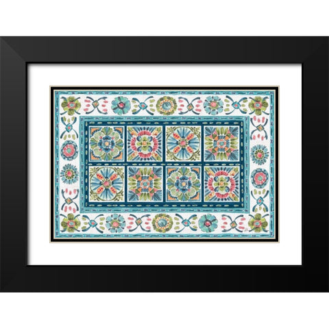 Gypsy Meadow VI Black Modern Wood Framed Art Print with Double Matting by Brissonnet, Daphne