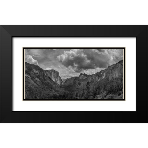 Scenic Landscape III BW Black Modern Wood Framed Art Print with Double Matting by Eichman, Andre