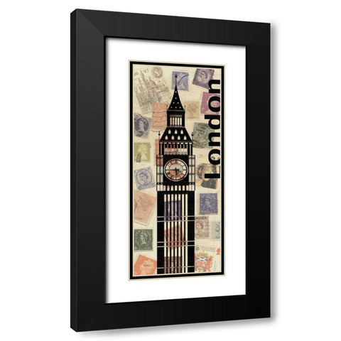Via Mail II Black Modern Wood Framed Art Print with Double Matting by Charron, Veronique