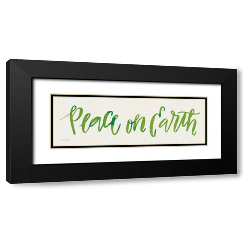 Peace on Earth Black Modern Wood Framed Art Print with Double Matting by Adams, Emily