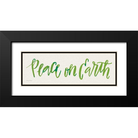 Peace on Earth Black Modern Wood Framed Art Print with Double Matting by Adams, Emily