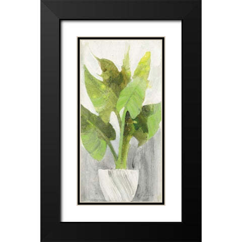 Tropical Planter I Black Modern Wood Framed Art Print with Double Matting by Hristova, Albena