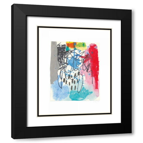 Waterfall I Black Modern Wood Framed Art Print with Double Matting by Prahl, Courtney