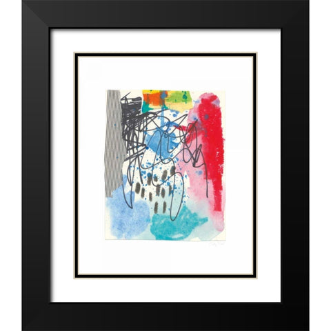 Waterfall I Black Modern Wood Framed Art Print with Double Matting by Prahl, Courtney
