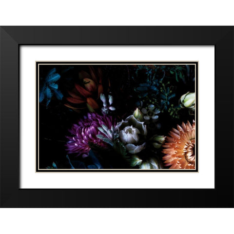 Paper Daisies and Blushing Brides Black Modern Wood Framed Art Print with Double Matting by Catterall, Elise