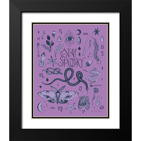 Something Wicked I Black Modern Wood Framed Art Print with Double Matting by Miller, Sara Zieve