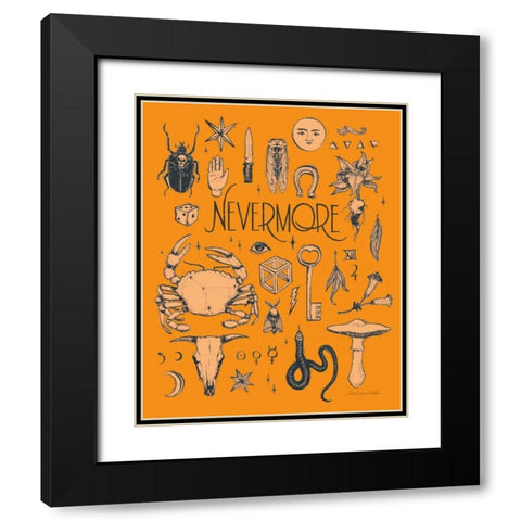 Something Wicked II Black Modern Wood Framed Art Print with Double Matting by Miller, Sara Zieve
