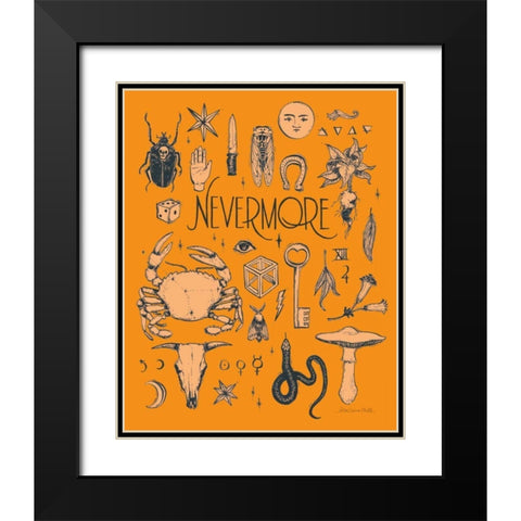 Something Wicked II Black Modern Wood Framed Art Print with Double Matting by Miller, Sara Zieve