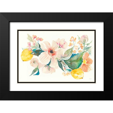 Citrus Summer II Black Modern Wood Framed Art Print with Double Matting by Rice, Kristy