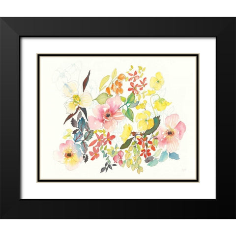 Citrus Summer V Black Modern Wood Framed Art Print with Double Matting by Rice, Kristy