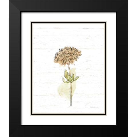 Flowers in Autumn Black Modern Wood Framed Art Print with Double Matting by Grove, Beth