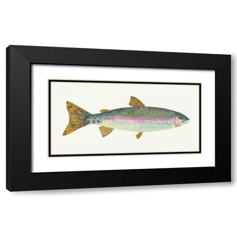 Angling in the Stream I Black Modern Wood Framed Art Print with Double Matting by Prahl, Courtney
