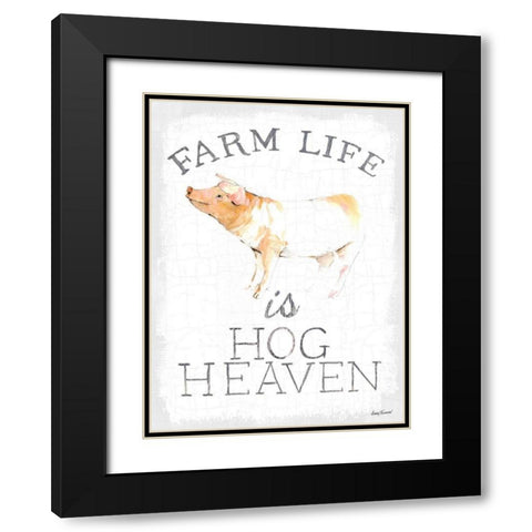 Farm Life enamel Black Modern Wood Framed Art Print with Double Matting by Tillmon, Avery