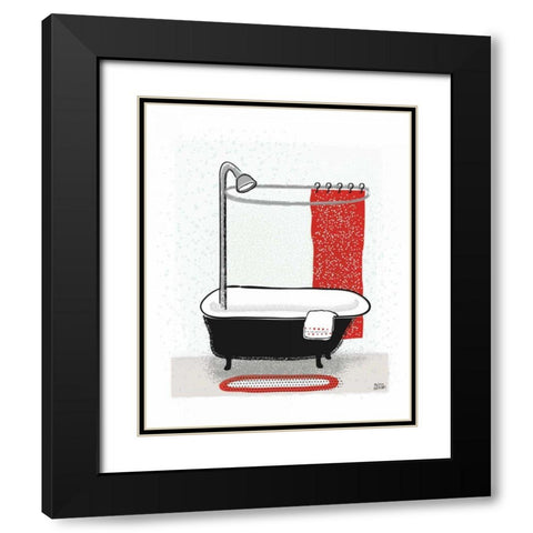 Bold Bath I Black Modern Wood Framed Art Print with Double Matting by Averinos, Melissa