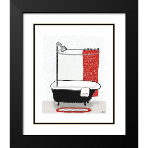 Bold Bath I Black Modern Wood Framed Art Print with Double Matting by Averinos, Melissa