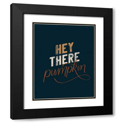 Autumn Sayings III Black Modern Wood Framed Art Print with Double Matting by Thorns, Becky