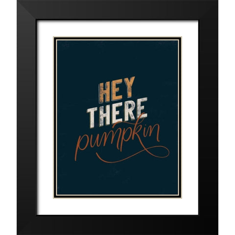 Autumn Sayings III Black Modern Wood Framed Art Print with Double Matting by Thorns, Becky