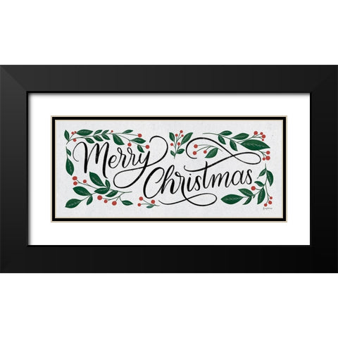 Christmas Sayings I Crop Black Modern Wood Framed Art Print with Double Matting by Thorns, Becky