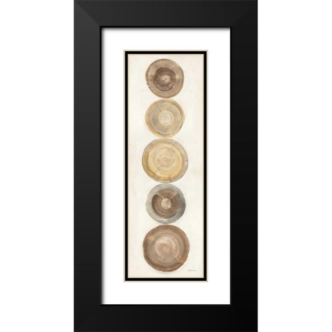 Through The Years III Black Modern Wood Framed Art Print with Double Matting by Hristova, Albena