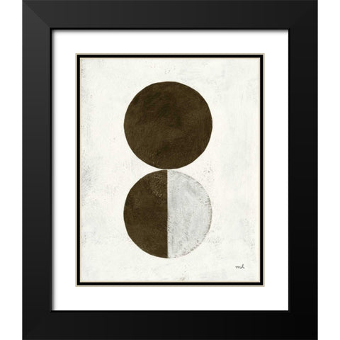 Orbs IV Black Modern Wood Framed Art Print with Double Matting by Hershey, Moira