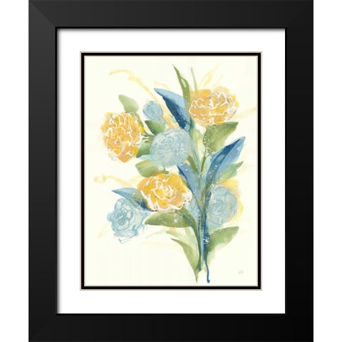 Sunshine Bouquet I Black Modern Wood Framed Art Print with Double Matting by Paschke, Chris