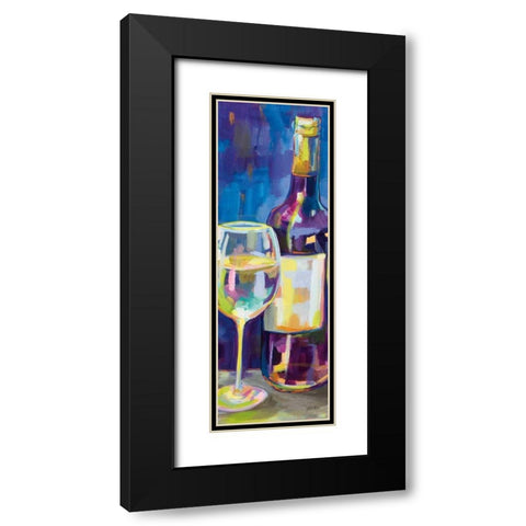 Floral Party II Black Modern Wood Framed Art Print with Double Matting by Vertentes, Jeanette