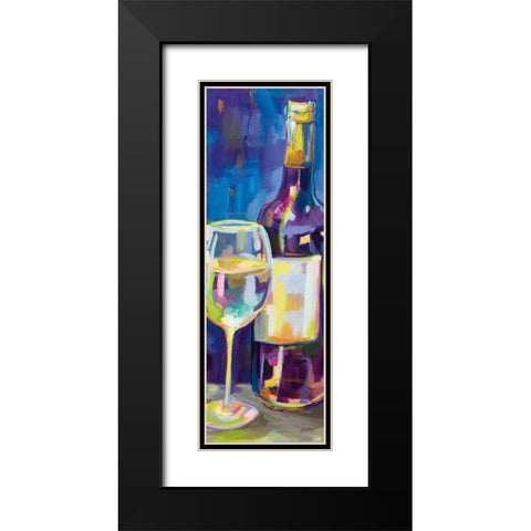 Floral Party II Black Modern Wood Framed Art Print with Double Matting by Vertentes, Jeanette