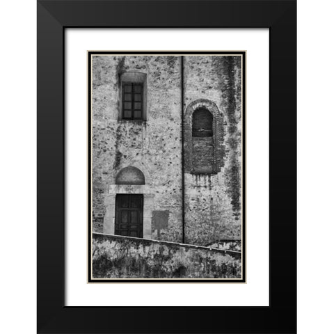 Passing By Black Modern Wood Framed Art Print with Double Matting by Aledanda