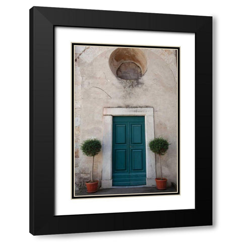 Always Welcome Black Modern Wood Framed Art Print with Double Matting by Aledanda
