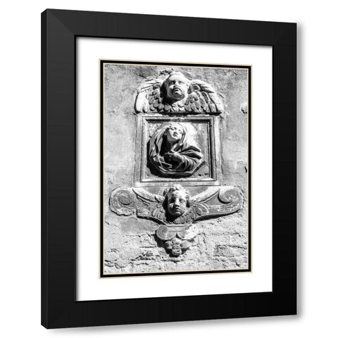 Trio Black Modern Wood Framed Art Print with Double Matting by Aledanda