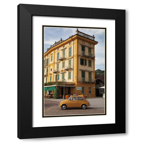 Around Town Black Modern Wood Framed Art Print with Double Matting by Aledanda