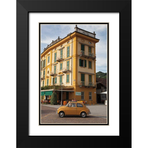 Around Town Black Modern Wood Framed Art Print with Double Matting by Aledanda