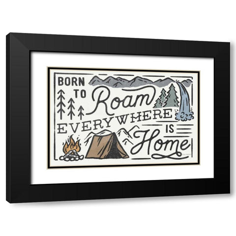 Adventurous II Black Modern Wood Framed Art Print with Double Matting by Marshall, Laura