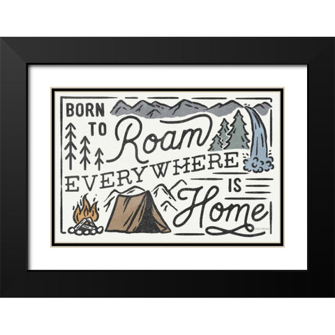 Adventurous II Black Modern Wood Framed Art Print with Double Matting by Marshall, Laura