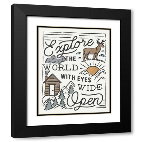 Adventurous IV Black Modern Wood Framed Art Print with Double Matting by Marshall, Laura