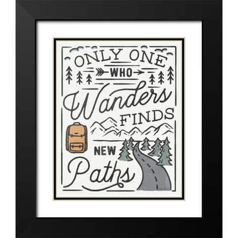 Adventurous VII Black Modern Wood Framed Art Print with Double Matting by Marshall, Laura