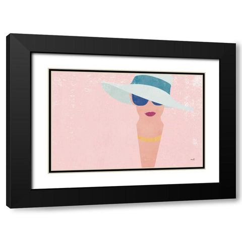 Fashion Forward Black Modern Wood Framed Art Print with Double Matting by Hershey, Moira