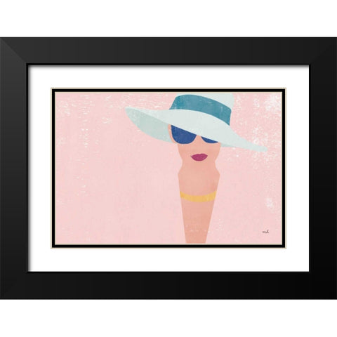 Fashion Forward Black Modern Wood Framed Art Print with Double Matting by Hershey, Moira