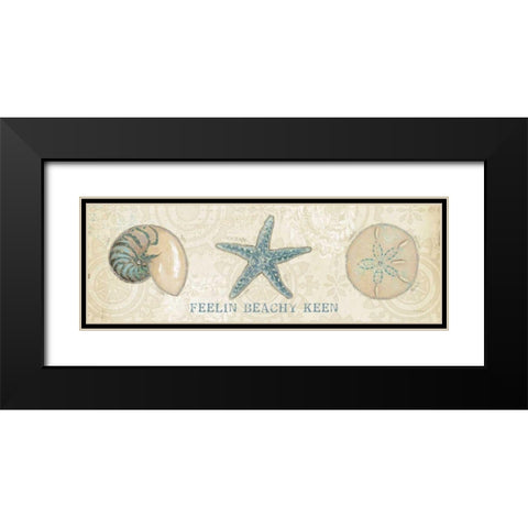 Beach Treasures VII Black Modern Wood Framed Art Print with Double Matting by Adams, Emily