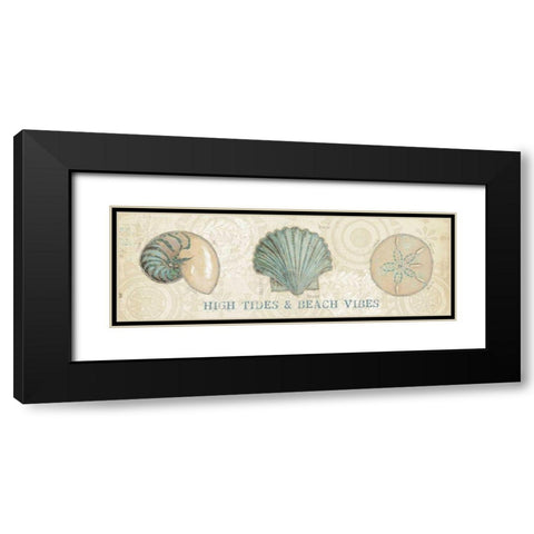 Beach Treasures VIII Black Modern Wood Framed Art Print with Double Matting by Adams, Emily