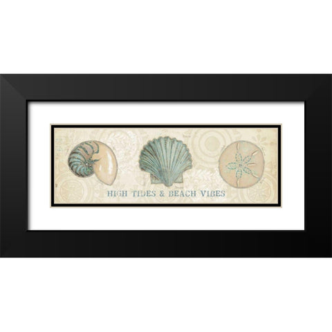 Beach Treasures VIII Black Modern Wood Framed Art Print with Double Matting by Adams, Emily