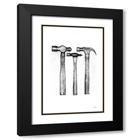 Hammers Black Modern Wood Framed Art Print with Double Matting by Schick, Mike