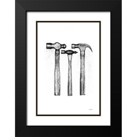Hammers Black Modern Wood Framed Art Print with Double Matting by Schick, Mike