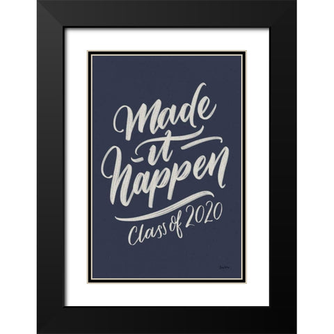 Make It Happen v2 Black Modern Wood Framed Art Print with Double Matting by Thorns, Becky