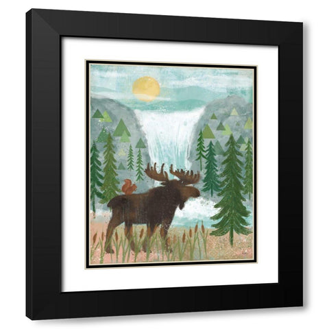 Woodland Forest IV Black Modern Wood Framed Art Print with Double Matting by Charron, Veronique